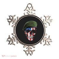 American Soldier Skull Flag 4th Of July Meaningful Gift Ornament thumb 0