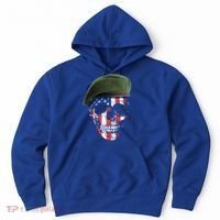 American Soldier Skull Flag 4th Of July Meaningful Gift Hoodie thumb 0