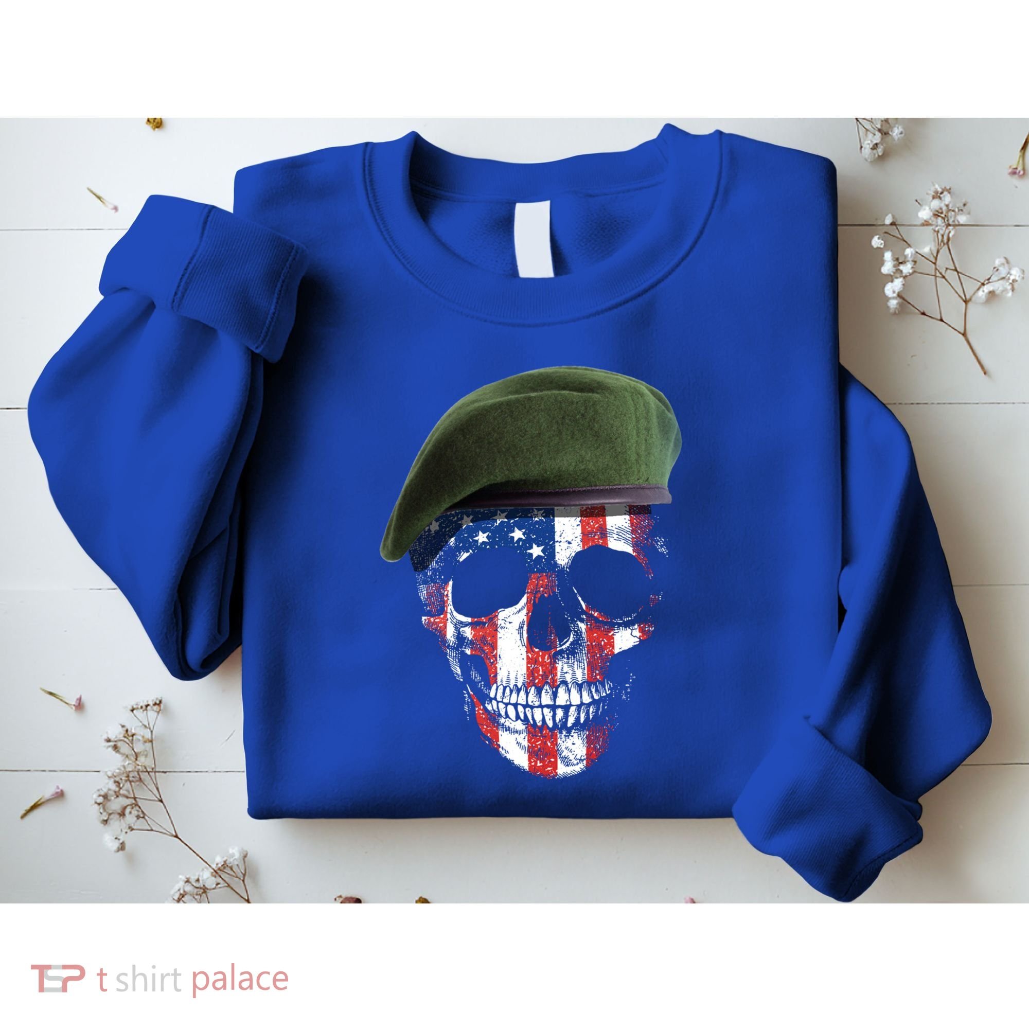 American Soldier Skull Flag 4th Of July Meaningful Gift Sweatshirt