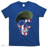American Soldier Skull Flag 4th Of July Meaningful Gift T-Shirt thumb 0