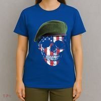 American Soldier Skull Flag 4th Of July Meaningful Gift T-Shirt thumb 4