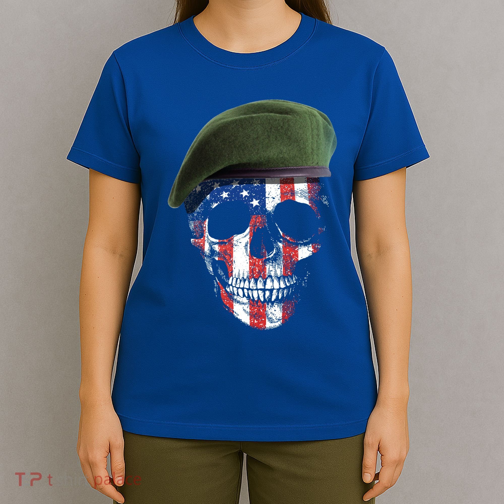 American Soldier Skull Flag 4th Of July Meaningful Gift T-Shirt