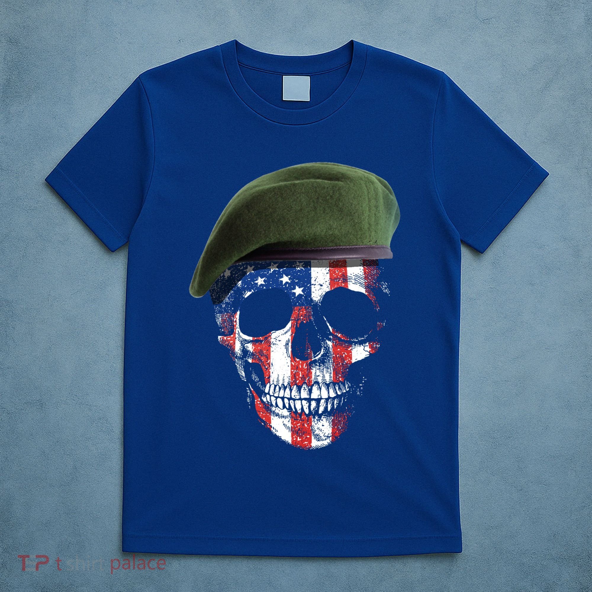 American Soldier Skull Flag 4th Of July Meaningful Gift T-Shirt