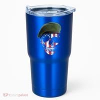American Soldier Skull Flag 4th Of July Meaningful Gift Tumbler thumb 0