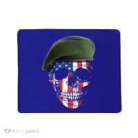 American Soldier Skull Flag 4th Of July Meaningful Gift Mousepad thumb 0