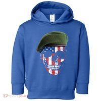 American Soldier Skull Flag 4th Of July Meaningful Gift Toddler Hoodie thumb 0
