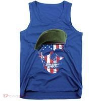 American Soldier Skull Flag 4th Of July Meaningful Gift Tank Top thumb 0