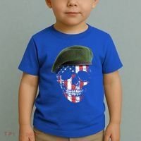 American Soldier Skull Flag 4th Of July Meaningful Gift Toddler T-Shirt thumb 2