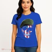 American Soldier Skull Flag 4th Of July Meaningful Gift Women's T-Shirt thumb 4