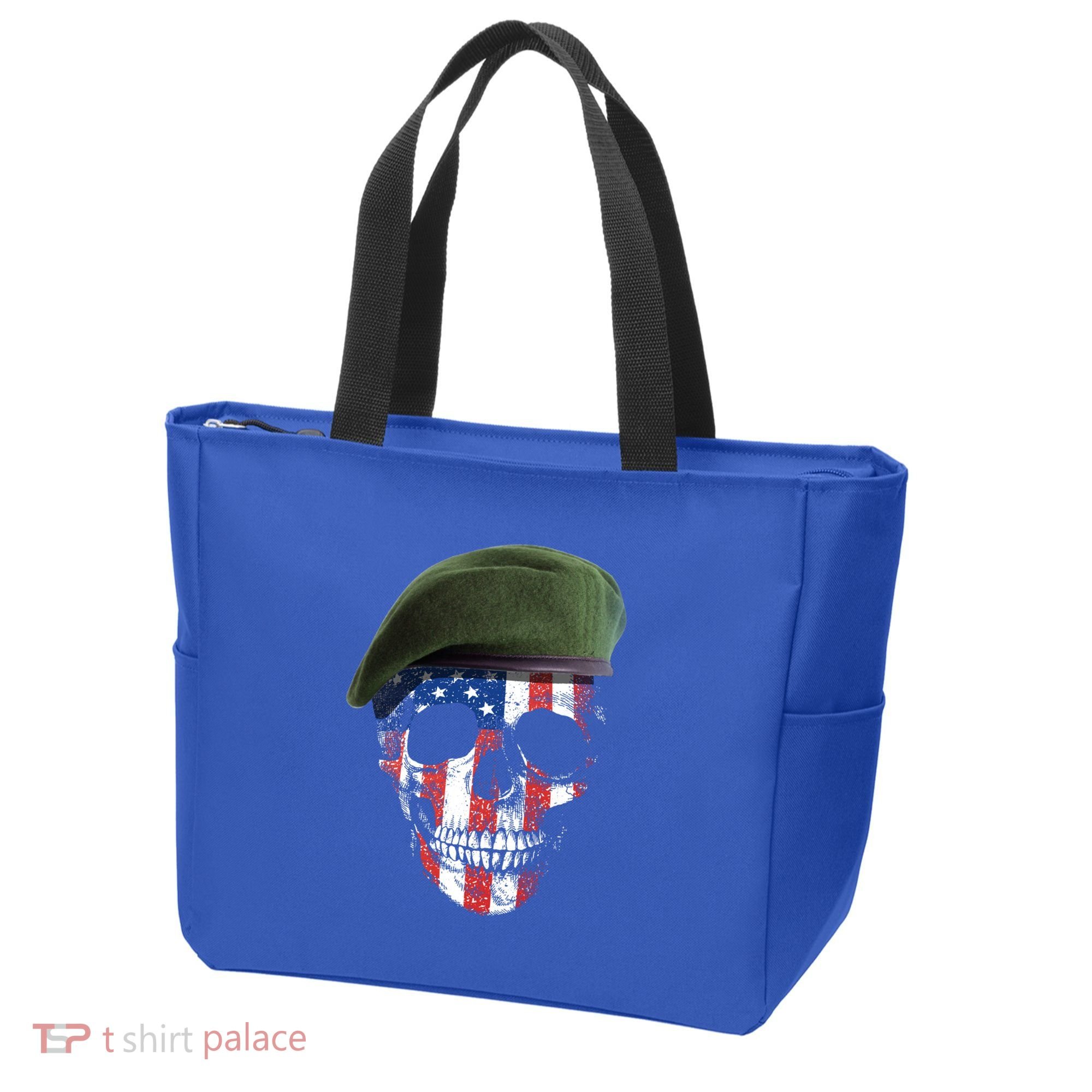 American Soldier Skull Flag 4th Of July Meaningful Gift Tote Bag