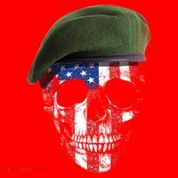 American Soldier Skull Flag 4th Of July Meaningful Gift Santa Hat thumb 1