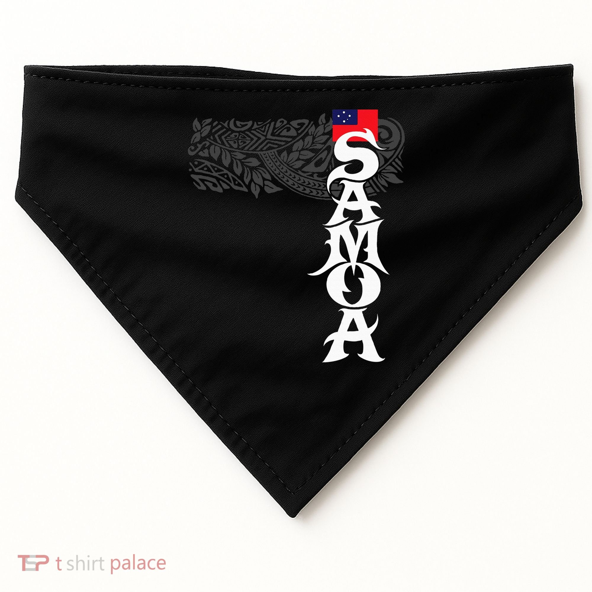 American Samoa Samoa Island Polynesian Samoan USA-Made Doggie Bandana