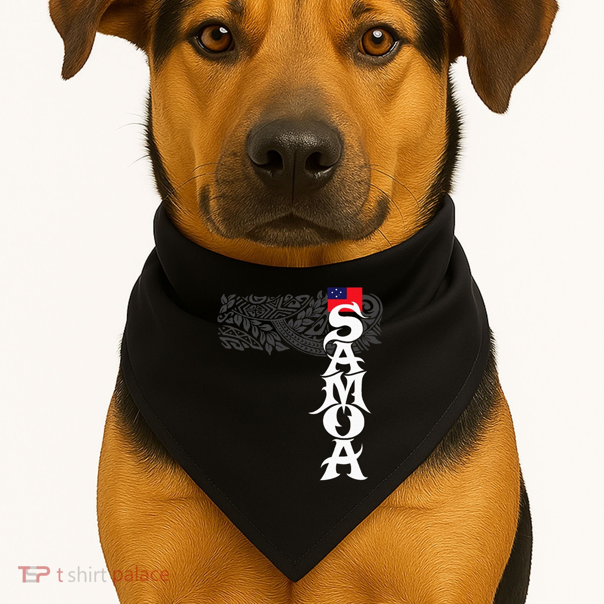 American Samoa Samoa Island Polynesian Samoan USA-Made Doggie Bandana