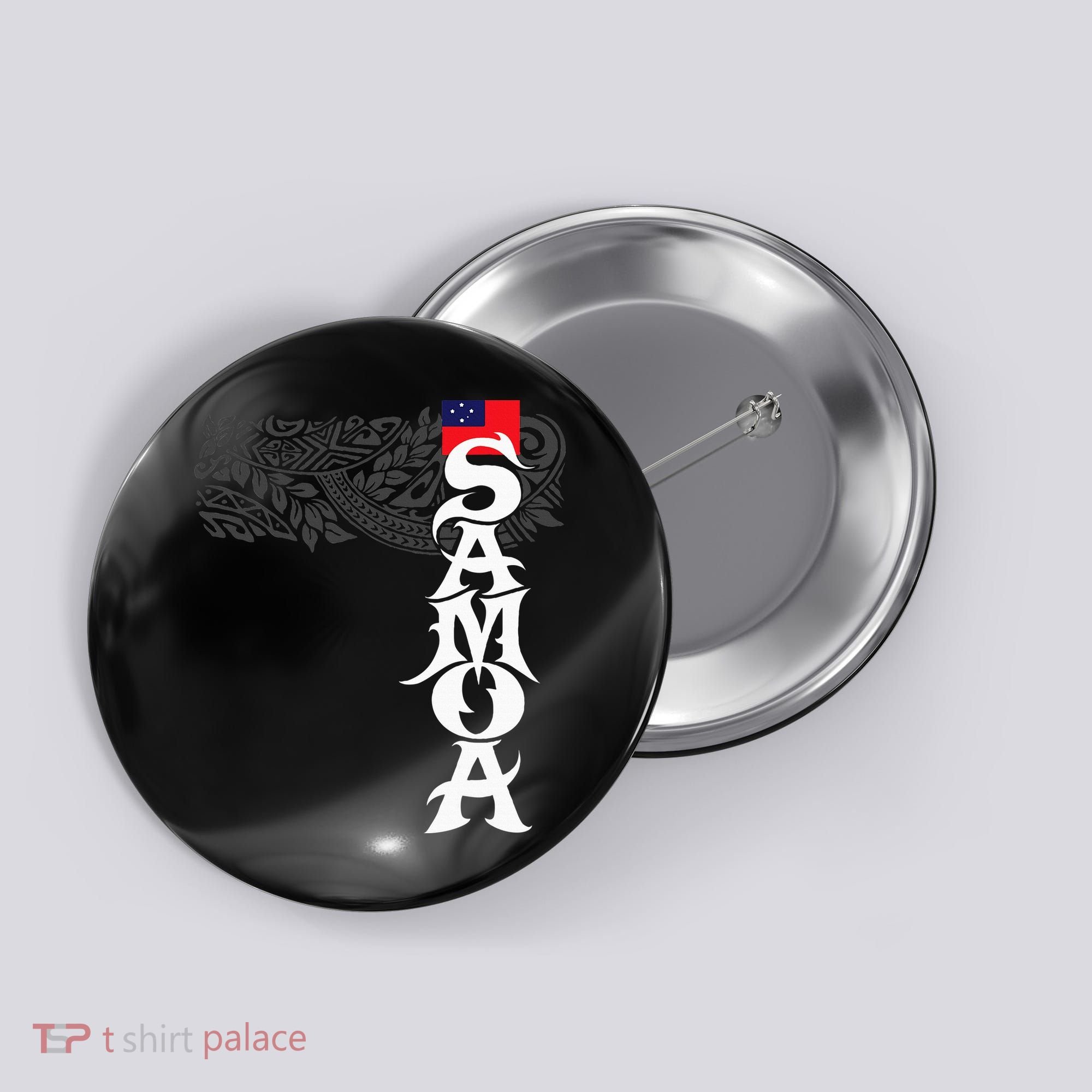 American Samoa Samoa Island Polynesian Samoan Button
