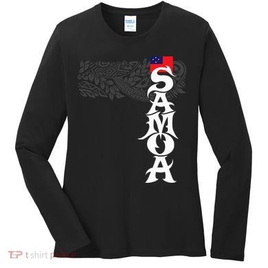 American Samoa Samoa Island Polynesian Samoan Women's Long Sleeve Shirt