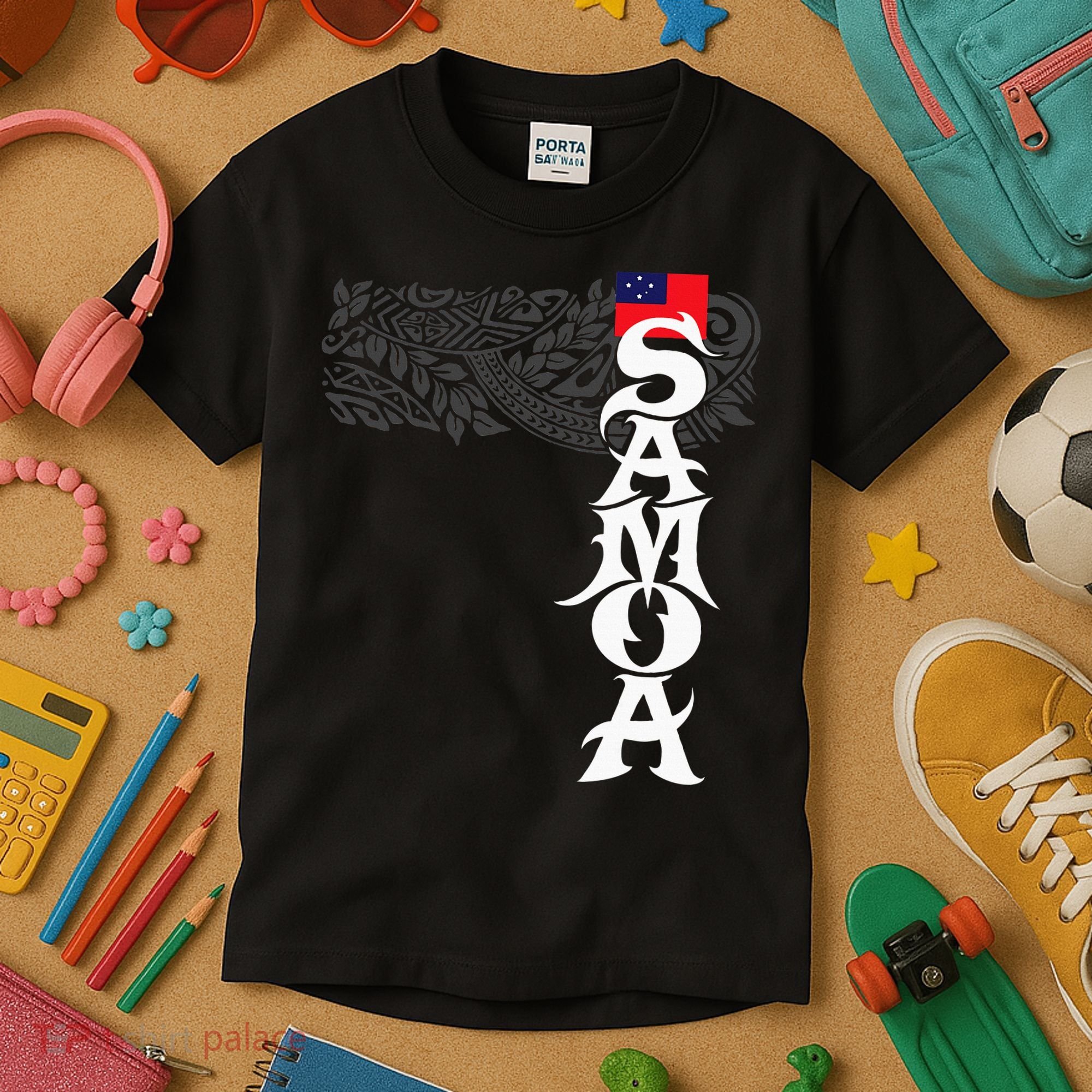 American Samoa Samoa Island Polynesian Samoan Kids T-Shirt