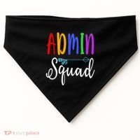 Admin Squad School Doctor Administrative Assistant Secretary Gift USA-Made Doggie Bandana thumb 0