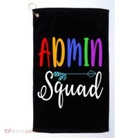 Admin Squad School Doctor Administrative Assistant Secretary Gift Golf Towel thumb 0