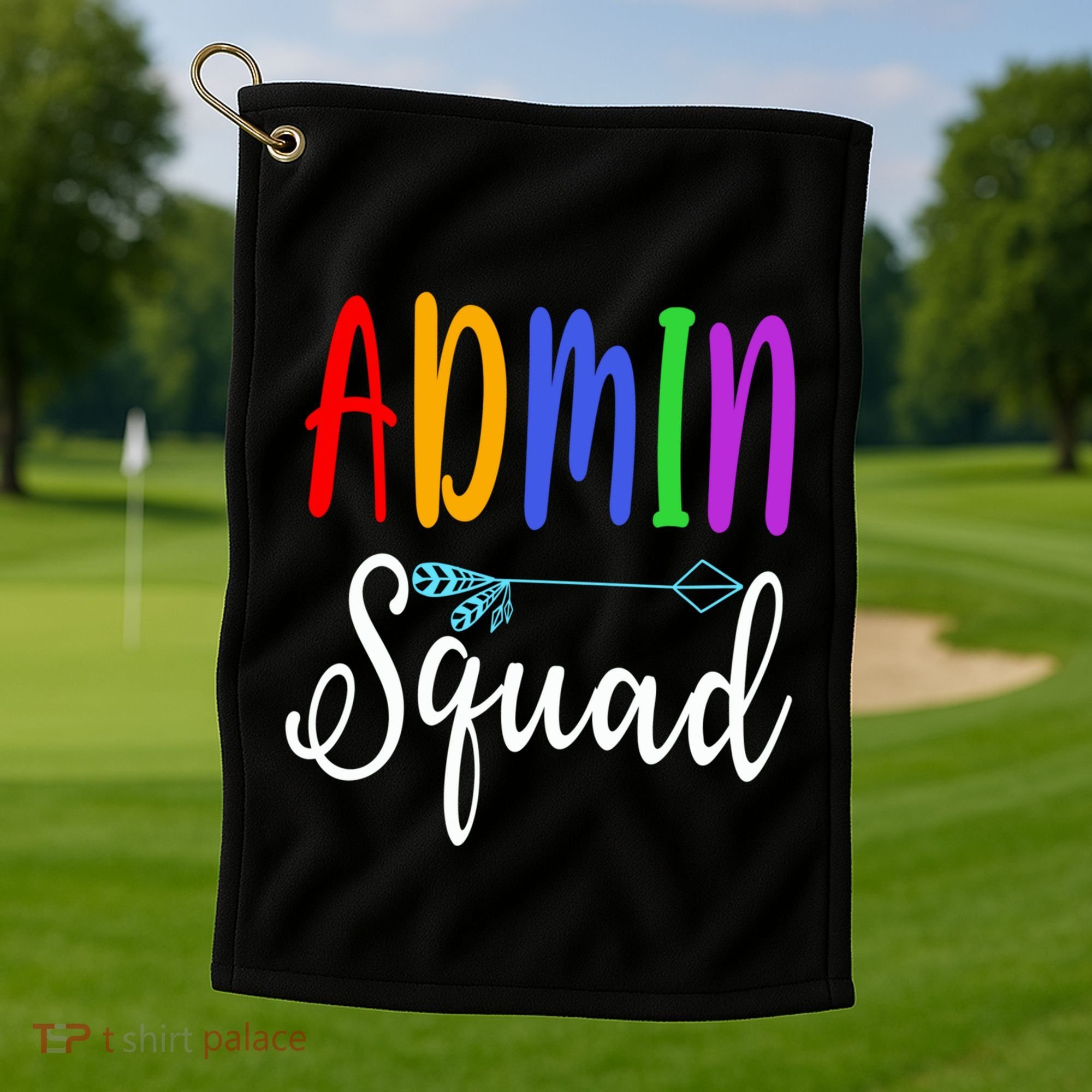 Admin Squad School Doctor Administrative Assistant Secretary Gift Golf Towel