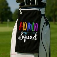 Admin Squad School Doctor Administrative Assistant Secretary Gift Golf Towel thumb 2