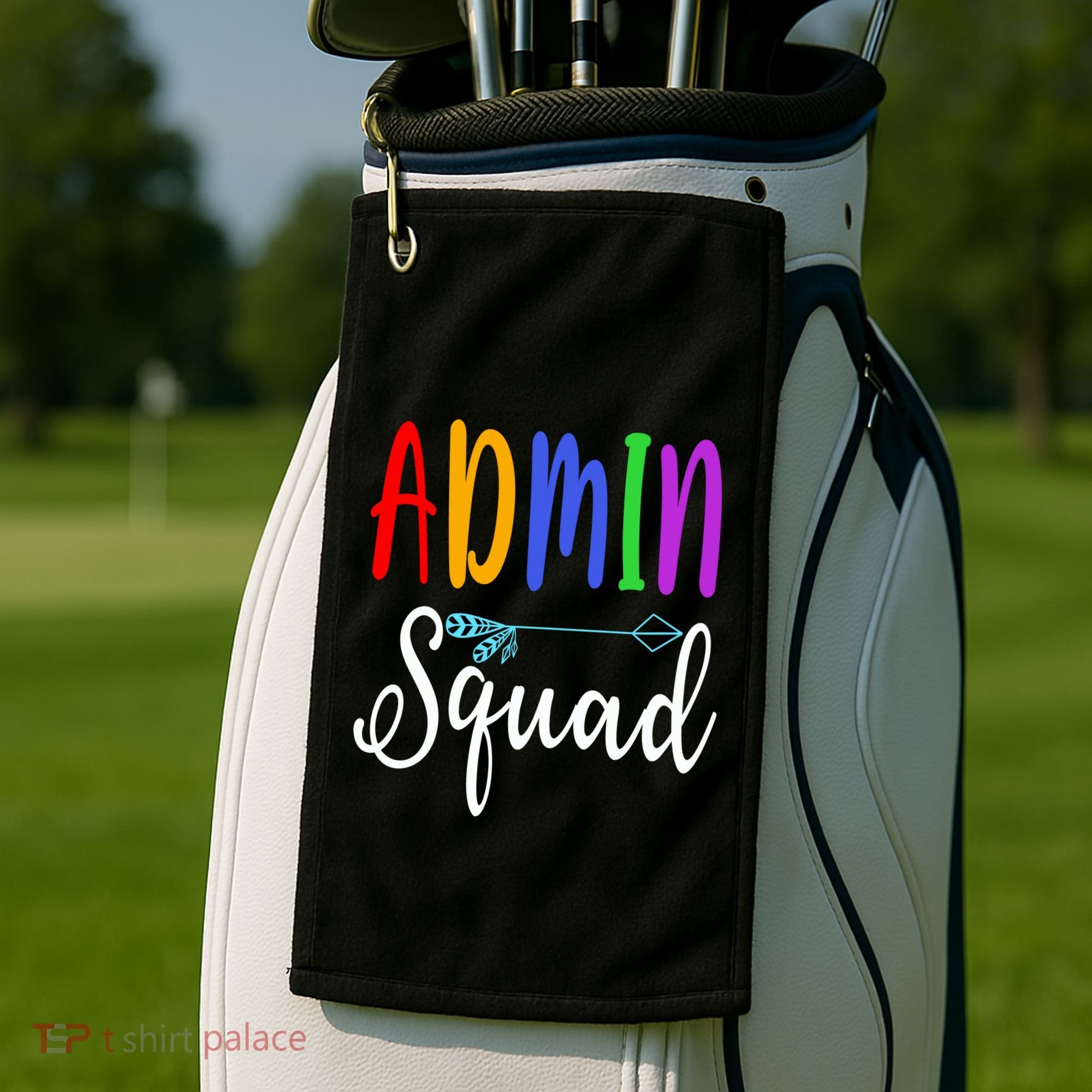 Admin Squad School Doctor Administrative Assistant Secretary Gift Golf Towel