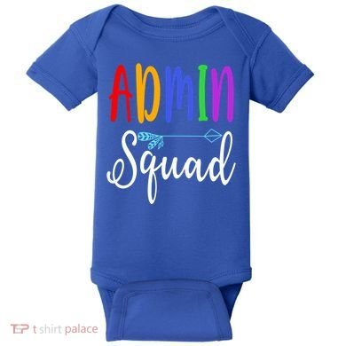 Admin Squad School Doctor Administrative Assistant Secretary Gift Baby Bodysuit