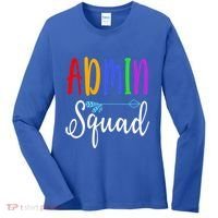 Admin Squad School Doctor Administrative Assistant Secretary Gift Women's Long Sleeve Shirt thumb 0