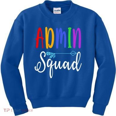 Admin Squad School Doctor Administrative Assistant Secretary Gift Kids Sweatshirt