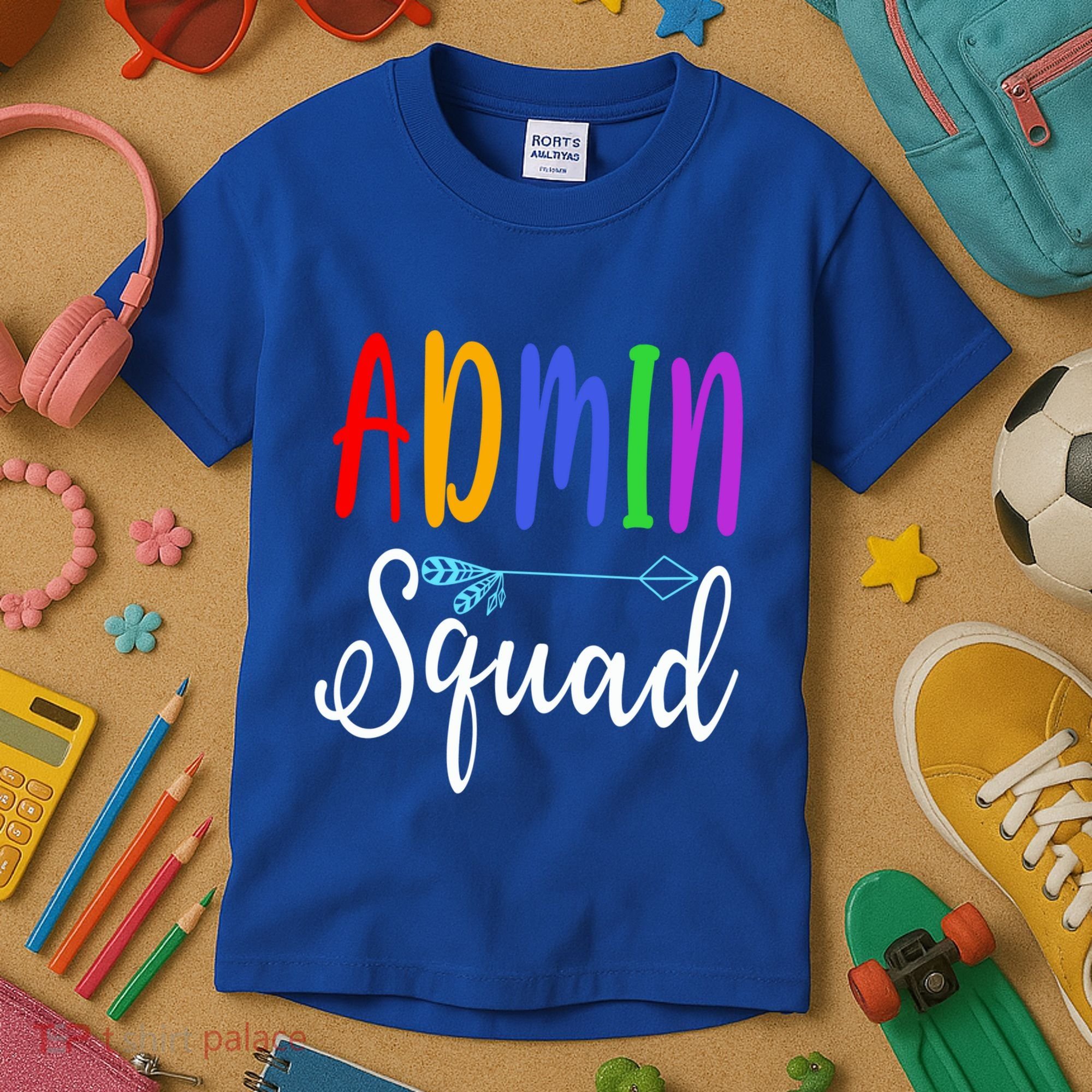 Admin Squad School Doctor Administrative Assistant Secretary Gift Kids T-Shirt