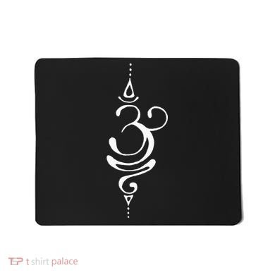 Ancient Sanskrit Symbol For BREATHE Inspiration Om Yoga Mousepad