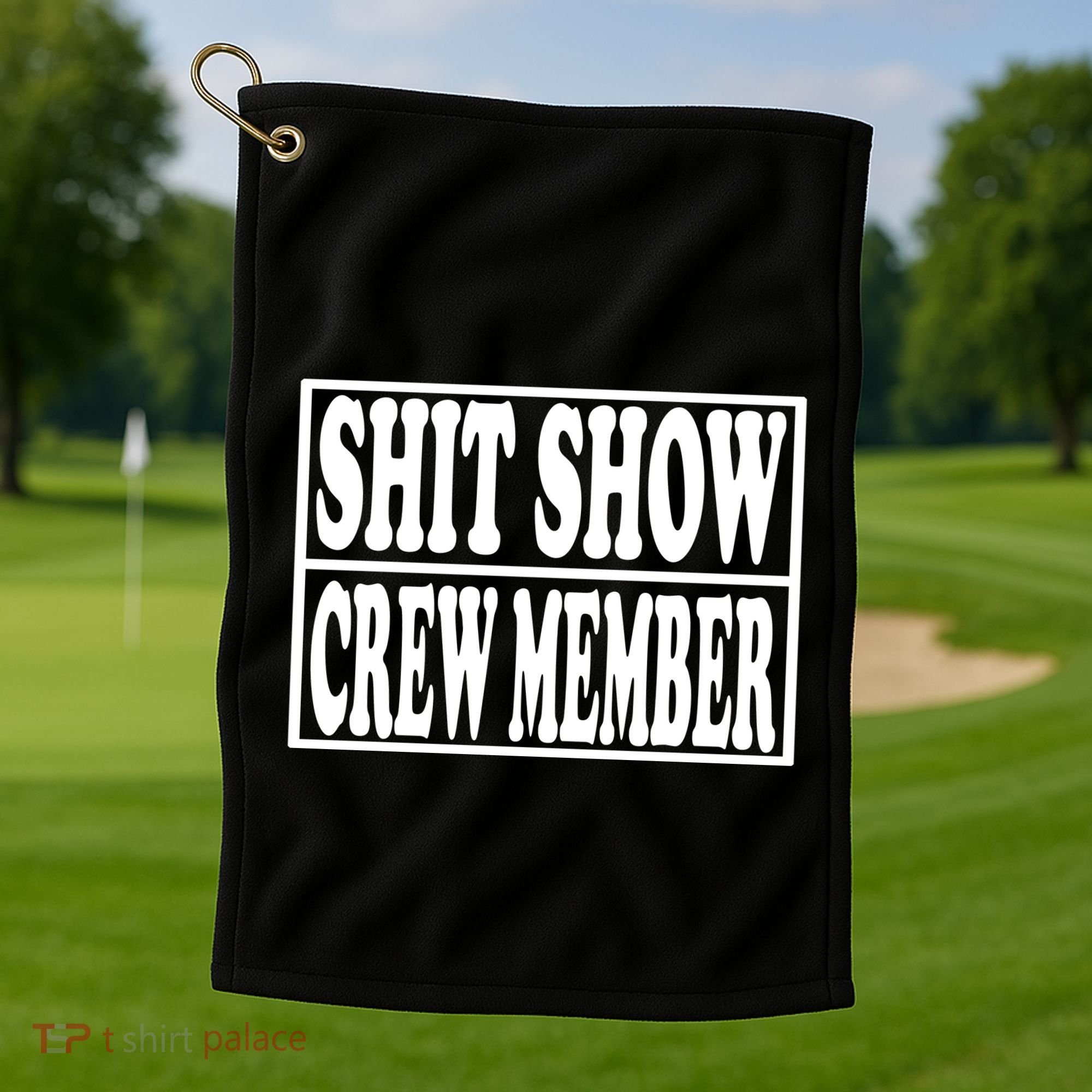 Awesome Shit Show Crew Member Golf Towel