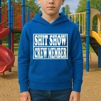Awesome Shit Show Crew Member Kids Hoodie thumb 2