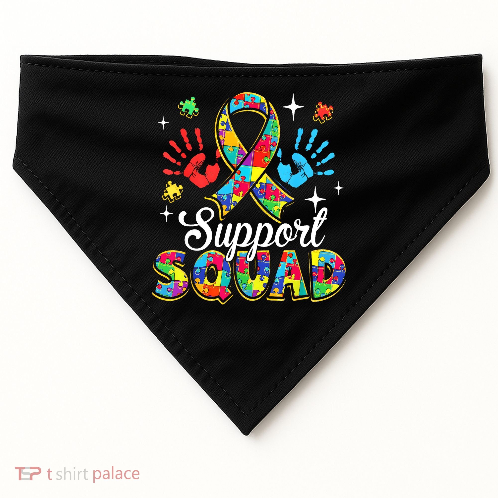 Autism Support Squad USA-Made Doggie Bandana