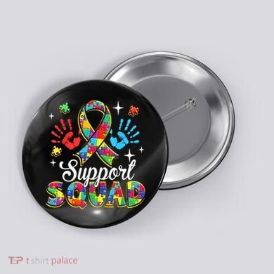 Autism Support Squad Button