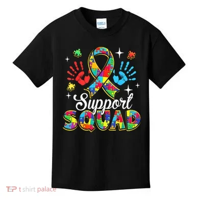 Autism Support Squad Kids T-Shirt