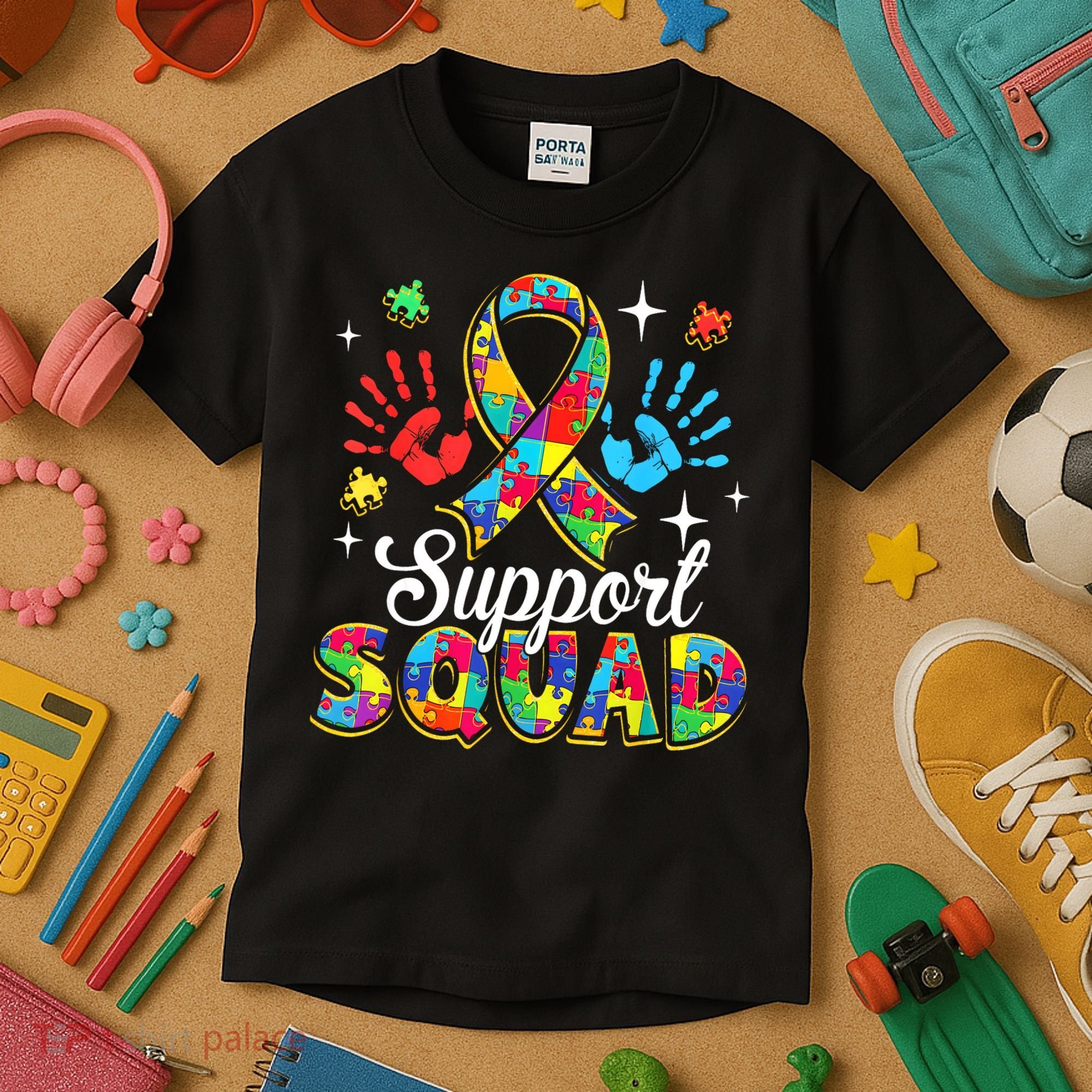 Autism Support Squad Kids T-Shirt