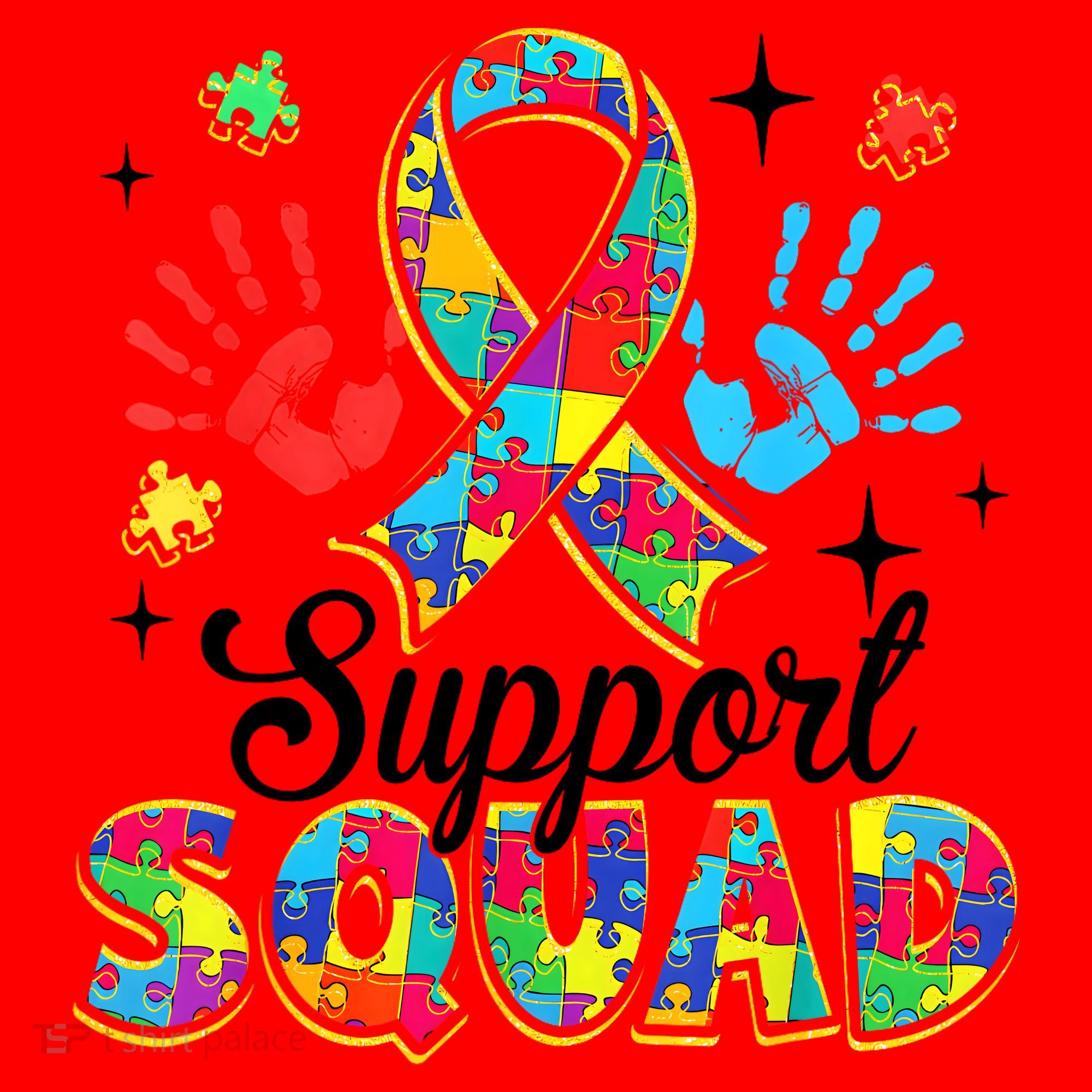 Autism Support Squad Santa Hat