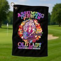 Assuming I'm Just An Old Lady Golf Towel thumb 1