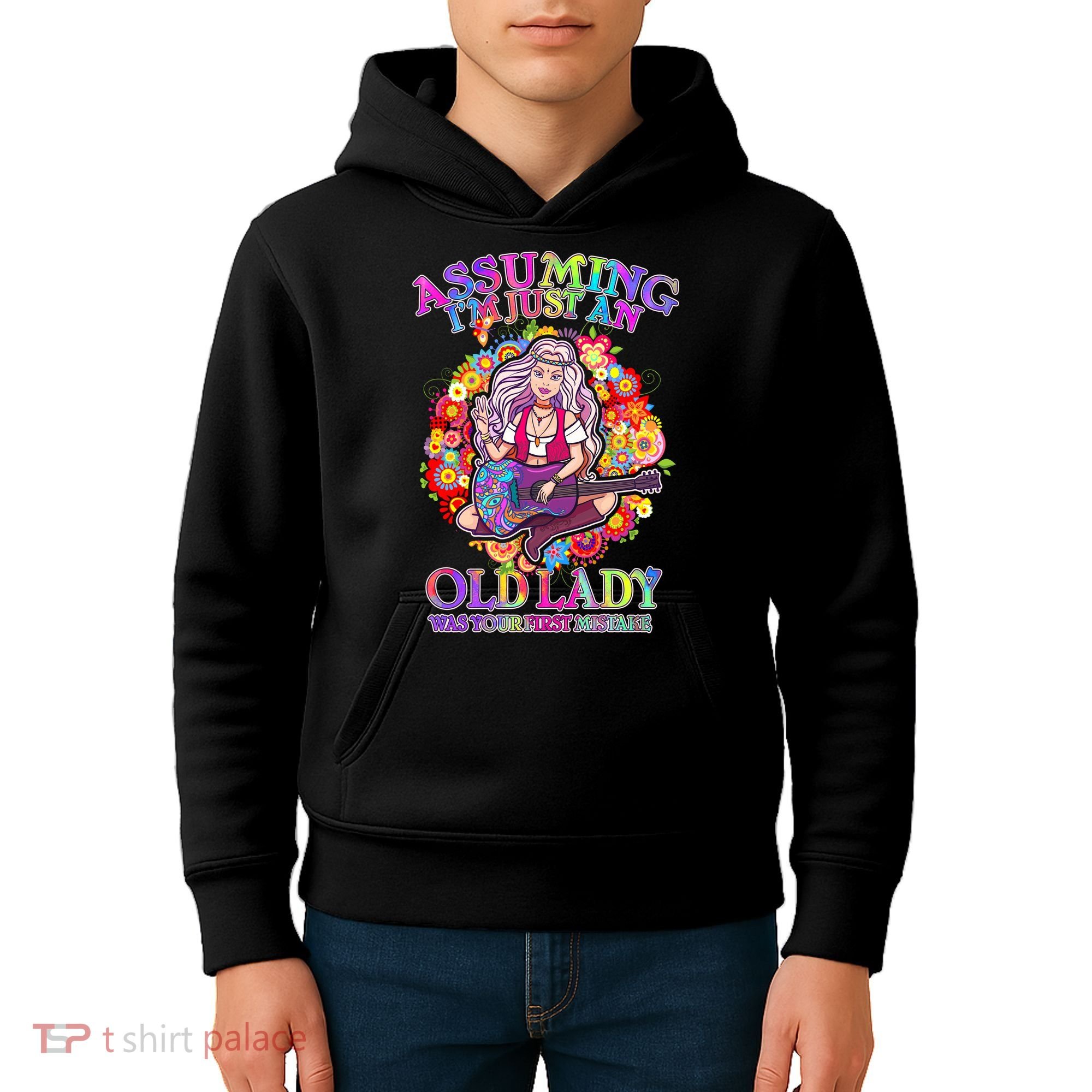 Assuming I'm Just An Old Lady Kids Hoodie