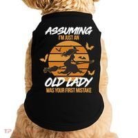 Assuming I'm Just An Old Lady Was a Mistake Halloween Doggie Tank thumb 0