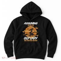 Assuming I'm Just An Old Lady Was a Mistake Halloween Hoodie thumb 0