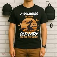 Assuming I'm Just An Old Lady Was a Mistake Halloween T-Shirt thumb 6