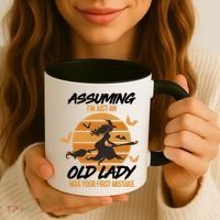 Assuming I'm Just An Old Lady Was a Mistake Halloween Coffee Mug thumb 3