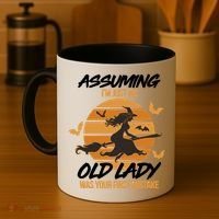 Assuming I'm Just An Old Lady Was a Mistake Halloween Coffee Mug thumb 4