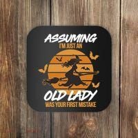Assuming I'm Just An Old Lady Was a Mistake Halloween Coaster thumb 0