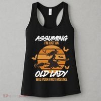 Assuming I'm Just An Old Lady Was a Mistake Halloween Women's Tank Top thumb 3