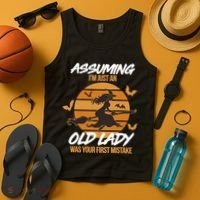 Assuming I'm Just An Old Lady Was a Mistake Halloween Tank Top thumb 4