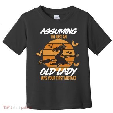 Assuming I'm Just An Old Lady Was a Mistake Halloween Toddler T-Shirt