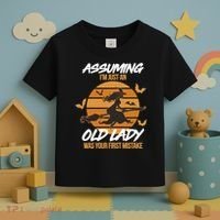 Assuming I'm Just An Old Lady Was a Mistake Halloween Toddler T-Shirt thumb 3