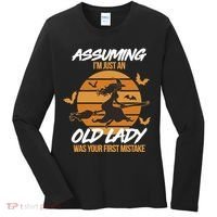 Assuming I'm Just An Old Lady Was a Mistake Halloween Women's Long Sleeve Shirt thumb 0